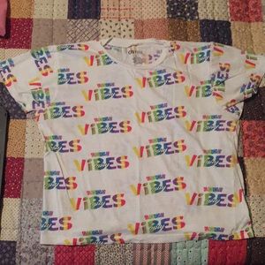 Good Vibes Only white tee